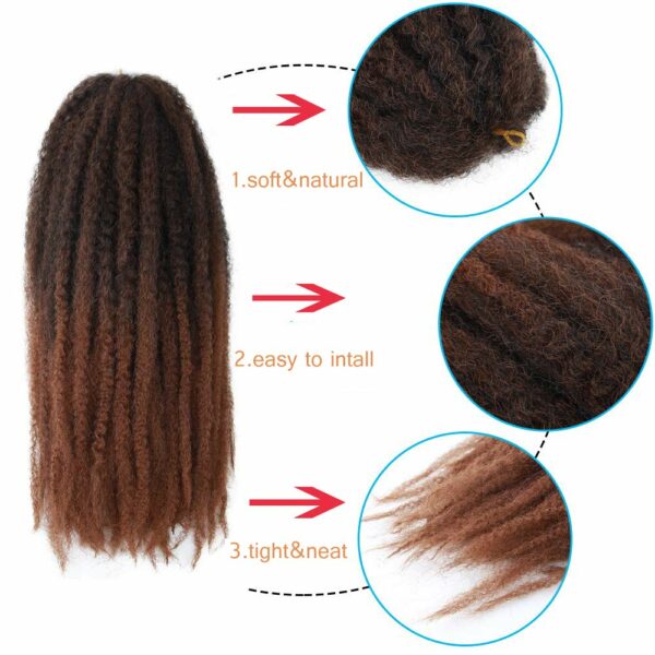 Afro Kinky Marley Hair info